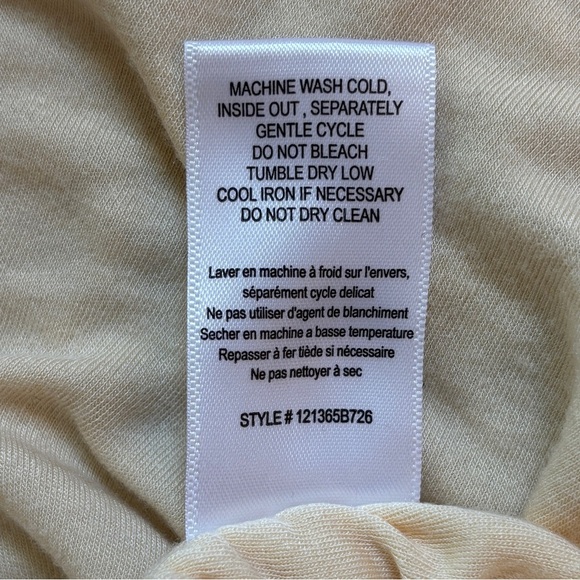 Rebecca Taylor Tiny Ruched Butter Cream Woman’s Top Size Medium - Picture 8 of 9